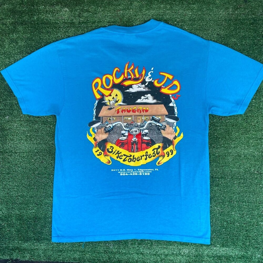 Vintage 90s Bike Week Shirt Choppers Motorcycle Punk Tee